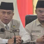 Inspektur Jenderal Kementerian Haji dan Umrah saat memberi paparan. Foto: MCH 2026