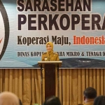 Wali Kota Kediri saat memberi sambutan.