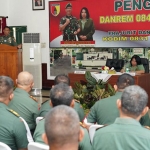 Suasana saat kunjungan kerja yang dilakukan Danrem 084/BJ, Brigjen TNI Widjanarko.