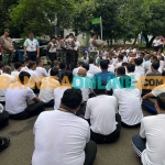 Para peserta Diklat PPIH di Asrama Haji Pondok Gede, Jakarta Timur. Foto: M. SULTHON NEAGARA/BANGSAONLINE