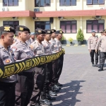 Kapolres Pasuruan saat memimpin gladi pengamanan May Day 2025.