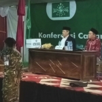 Konfercab PCNU Sumenep di Pondok Pesantren Nasy’atul Muta’allimin, Senin (28/9/2020) kemarin. (foto: ist).