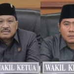 Wakil Ketua II DPRD Gresik, Mujid Riduan dan Wakil Ketua DPRD Gresik, Lutfi Dhawam.