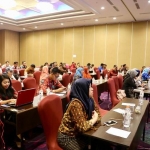 
Suasana saat berlangsungnya Workshop Penguatan Reformasi Birokrasi dan Tata Kelola Kehumasan. 