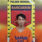 Tersangka diamankan di Mapolsek Wonoayu.