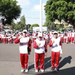 Bupati Malang, M. Sanusi (tengah) saat pelepasan 1.000 atlet yang siap berlaga di Porprov Jatim IX 2025. (Ist)