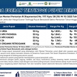 List HET pupuk subsidi terbaru.