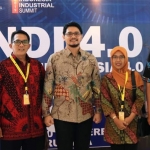 Wakil Wali Kota Pasuruan Raharto Teno Prasetyo (tengah), saat menghadiri Indonesia Industrial Summit (IIS) 2019 di ICE Tangerang, Banten.