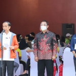 Tampak hadir Presiden RI Joko Widodo bersama jajaran Pelindo III. (foto: ist)
