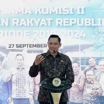 Menteri ATR/BPN saat memberi sambutan.