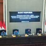 Rapat paripurna DPRD Kota Batu.