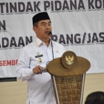 Wakil Bupati Madiun Hari Wuryanto saat menyampaikan sambutan.