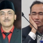 Kadisdik Bangkalan Bambang Budi Mustika (kiri), dan Ketua Fraksi Keadilan Hati Nurani (FKHN) DPRD Bangkalan H Musawwir.