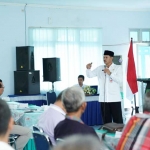 Sekda Kota Madiun Maidi saat Sosialisasi Peningkatan Peran Komite Sekolah Dalam Meningkatkan Mutu Pendidikan di Sekolah di gedung pertemuan Kecamatan Kartoharjo, Rabu (13/12).