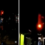 Tangkapan layar sebuah video yang menunjukkan sebuah bola api masuk ke salah satu rumah warga.