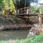 Lokasi Sungai Kedungaron Beji yang akan dinormalisasi. (foto: ist)