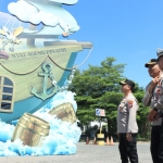  Kapolres AKBP Ramadhan Nasution saat meninjau pos pelayanan mudik di halaman Masjid Ahmad Dahlan. foto: ist.