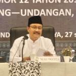Wali Kota Pasuruan Saifullah Yusuf saat membuka penyuluhan pembentukan produk hukum.