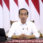 Presiden Joko Widodo (Jokowi) Menyampaikan libur Hari Raya Idul Fitri tahun 2022 secara Live Streaming di Channel Youtube Sekretariat Presiden, Rabu (6/4).