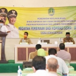 Wali Kota Pasuruan, Saifullah Yusuf saat membuka Pembinaaan Bagi Koperasi Siswa atau Sekolah Tahun Anggaran 2021, Selasa (6/4). 