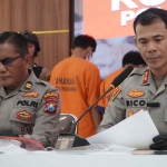 Konferensi pers terkait kasus perampokan di Kota Probolinggo.