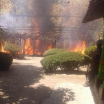 Kondisi api saat melahap rumah Mahmud.