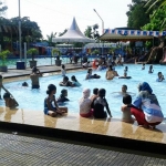 Kolam Renang Kebon Agung, salah satu obyek wisata di Jember yang ditutup untuk antisipasi penyebaran virus corona.