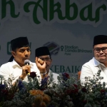 Muhammad Abdurrahman Al Kautsar atau yang akrab disapa Gus Kautsar (kiri) saat bersama calon Bupati Kediri, Hanindhito Himawan Pramana. Foto: Ist