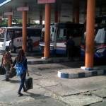 Tampak kondisi terminal Gayatri yang masih sama seperti halnya hari biasa. (foto: ferry/BANGSAONLINE)