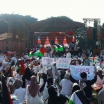 Aksi bela Palestina di Bangkalan.
