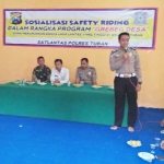 Grebek Desa Satlantas Polres Tuban. foto: GUNAWAN WIHANDONO/ BANGSAONLINE