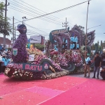 Salah satu mobil peserta Batu Art Flower Carnival 
