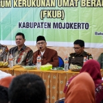 Rapat koordinasi dan silaturahim Forum Kerukunan Umat Beragama (FKUB) Kabupaten Mojokerto, Kamis (12/7) 