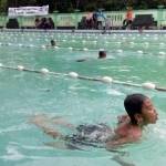 Para atlet renang saat bertanding di kolam renang Bektiharjo, Semanding.