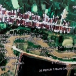Gambar lokasi Kali Lamong di Desa Putat, Kecamatan Cerme, yang akan dilakukan penanggulan. foto: ist.