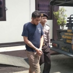 Pelaku penyelundupan sabu diamankan Polres Trenggalek. foto: HERMAN S/ BANGSAONLINE