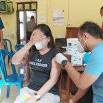 Vaksinasi yang digelar di Desa Jajar, Kecamatan Talun, Kabupaten Blitar.