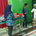 Kondisi korban saat berada di IGD RSUD Ngudi Waluyo Wlingi.
