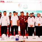 Acara peresmian Balai Rehabilitasi Narkotika Adhyasa di Kecamatan Kalitidu, Bojonegoro, Jum