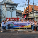 Relawan Gus Yani Kecamatan Gresik  saat menggelar deklarasi. FOTO: ist.
