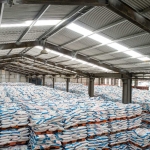 Stok pupuk bersubsidi di Gudang Petrokimia Gresik