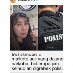 Tangkapan layar unggahan korban di media sosial.