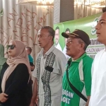 Calon Wakil Wali Kota Probolinggo saat ikut senam bersama emak-emak.