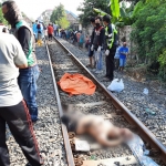 Seorang warga yang tewas tertabrak kereta api di Sidoarjo