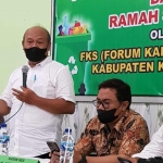 Plt Kepala Disdik Kabupaten Kediri, Mukhamat Muhsin, saat memberi sambutan. Foto: Ist