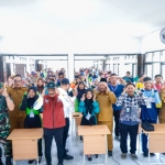 Mensos RI Saifullah Yusuf  (tiga dari kiri) saat mengunjungi SRMA 37 Gresik. FOTO: ist