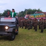 Suasana Apel Akbar Napak tilas perjuangan ulama Nusantara, di Lapangan Untung Suropati, Tambakberas, Jombang, Minggu (14/08/2022).