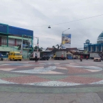 Pertigaan Jalan Pasar Tulangan yang sudah dibeton dan akan menjadi salah satu titik lokasi tasyakuran dalam rangka menyambut Tahun Baru 2023.

