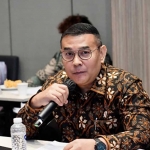 Wakil Menteri ATR) / Wakil Kepala BPN, Ossy Dermawan, saat mengikuti "Presentasi Uji Publik Monitoring dan Evaluasi (Monev) Keterbukaan Informasi Publik" di Hotel Mercure Kemayoran, Jakarta, Rabu (13/11/2024).