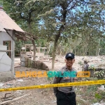 TKP ledakan di Dusun Sadeng, Desa Karangbendo, Kecamatan Ponggok, Kabupaten Blitar. Foto: AKINA NUR ALANA/BANGSAONLINE